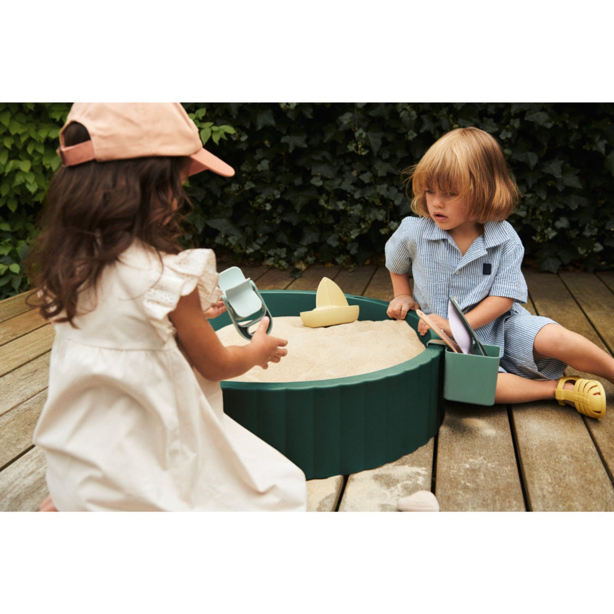 LIEWOOD Garden Green / Sandy Saul Sandpit