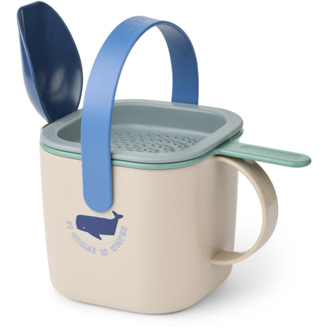 LIEWOOD Shark / Dove Blue Roald Sand Set