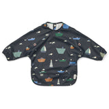 LIEWOOD Sailing / Classic Navy Merle Printed Cape Bib