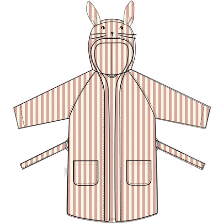 LIEWOOD Coral Blush / Creme De La Creme Stripe Lily  Bathrobe