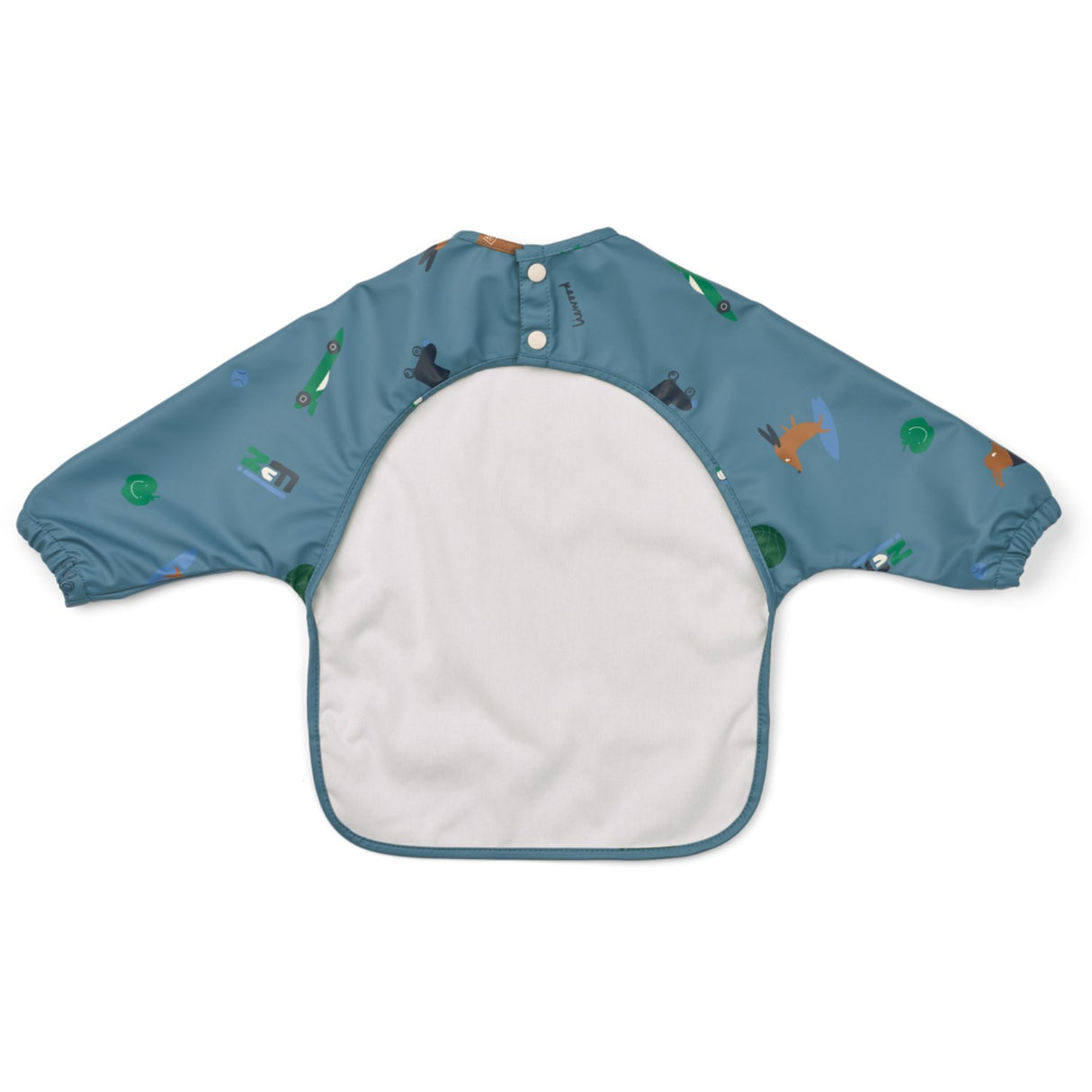 LIEWOOD Fun / Beach Blue Merle Printed Cape Bib