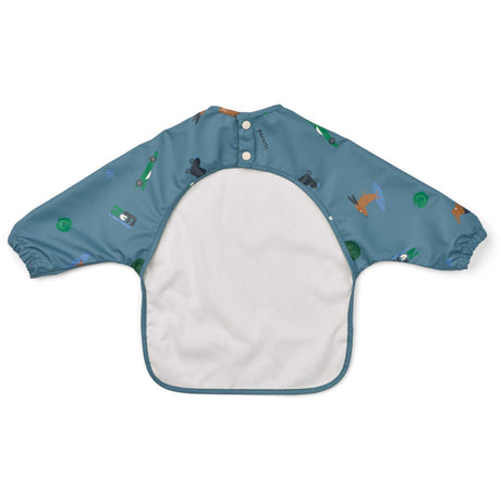LIEWOOD Fun / Beach Blue Merle Printed Cape Bib