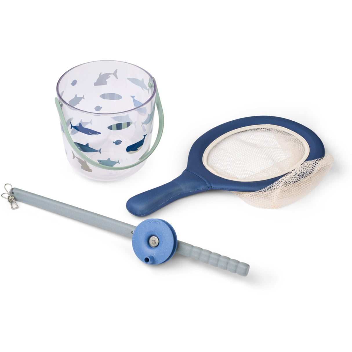 LIEWOOD Shark / Dove Blue Cora Crab Fishing Set  W Net