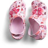 Crocs Pink Milk/Hearts Classic VDay Clog K PkMk/Hts
