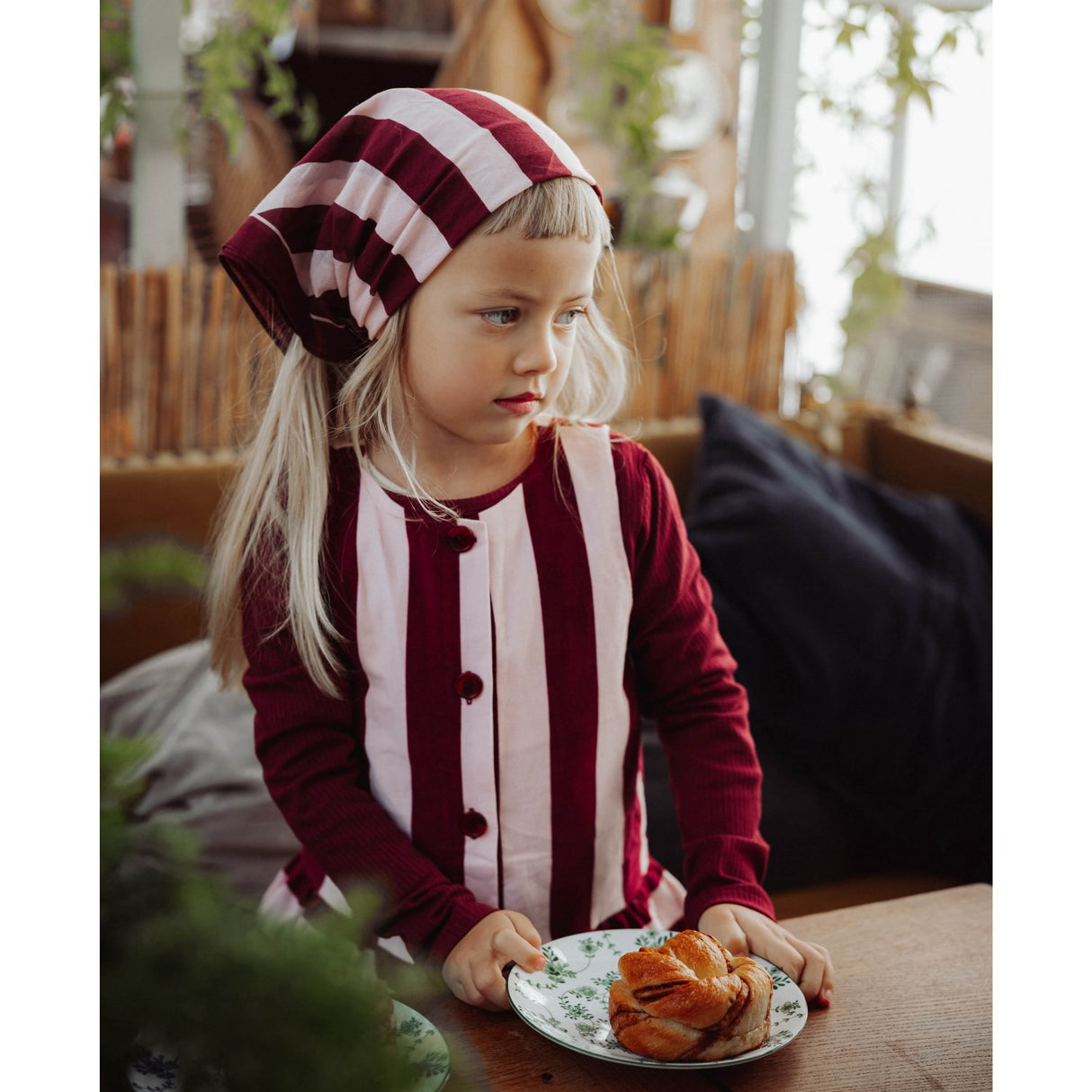 Fliink Burgendy Kenna Ls Blouse