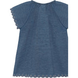 Minymo Faded Denim Blouse Ss Chambrey