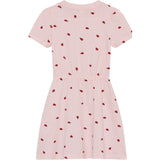 Minymo Peach Blush Dress Ss Aop