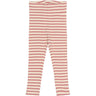 Petit Piao Dusty Rose Striped PPSky Leggings