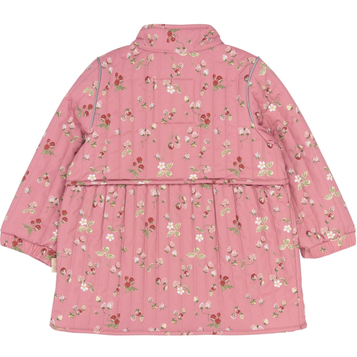 Petit Piao Dusty Rose Strawberry AOP PPEver Thermo Long Jacket