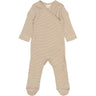 Petit Piao Pure Cashmere/Dark Off White PPDian L_S Jumpsuit Fold Feet NB NOOS