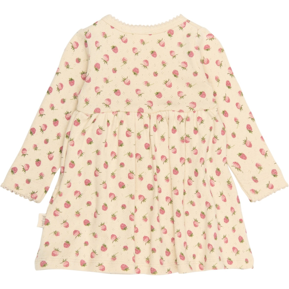 Petit Piao Fog Strawberry AOP PPDea L_S Body Dress Fold NB