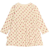 Petit Piao Fog Strawberry AOP PPDea L_S Body Dress Fold NB