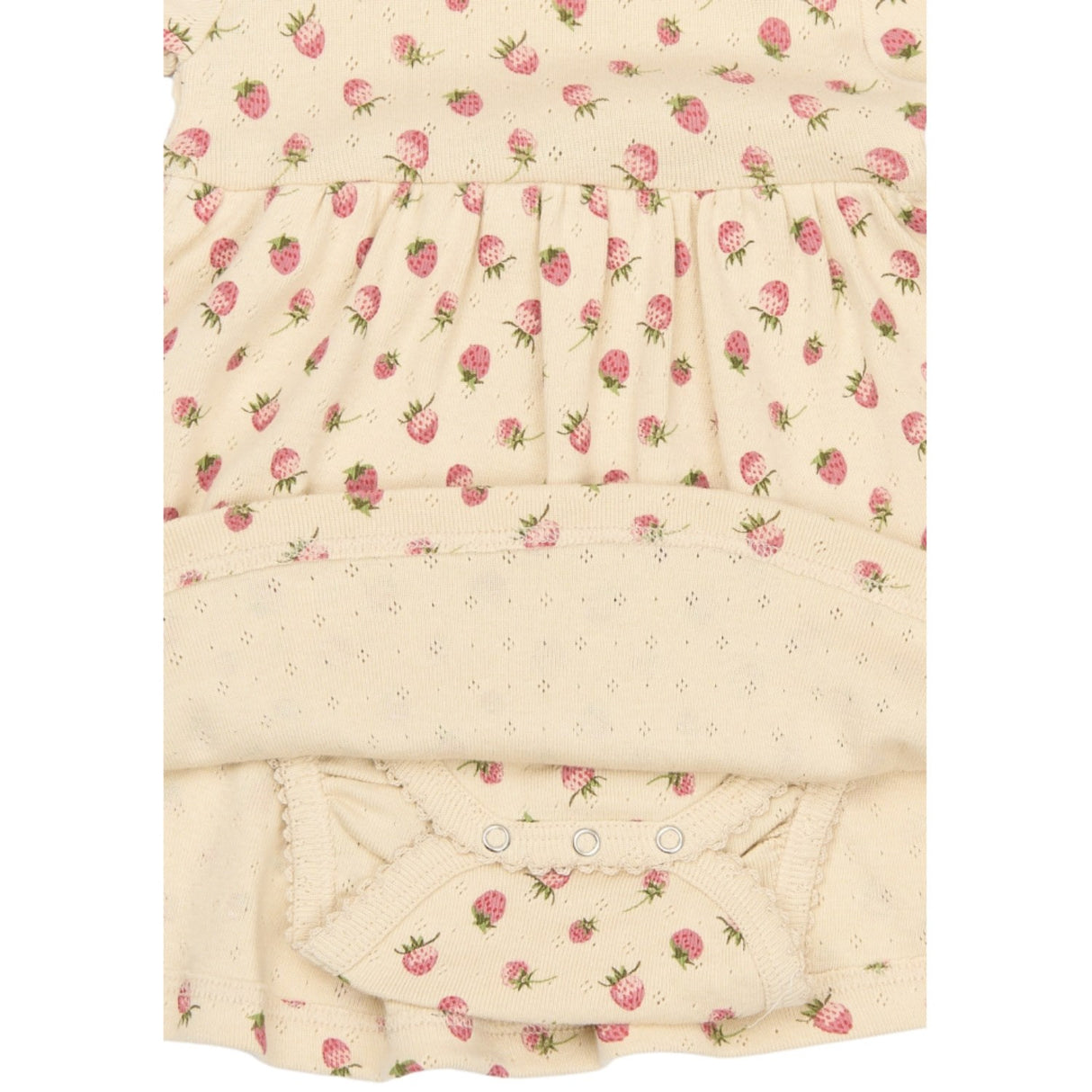 Petit Piao Fog Strawberry AOP PPDea L_S Body Dress Fold NB