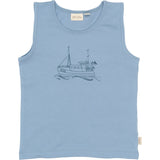 Petit Piao Illusion Blue Boat AOP PPStar Boys Undershirt 2-pack