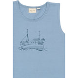 Petit Piao Illusion Blue Boat AOP PPStar Boys Undershirt 2-pack