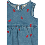 Petit Piao Light Blue Denim EMB PPEva S_L Denim Dress