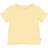 Petit Piao Mellow Yellow Ppsuze S_S Pointelle Tee