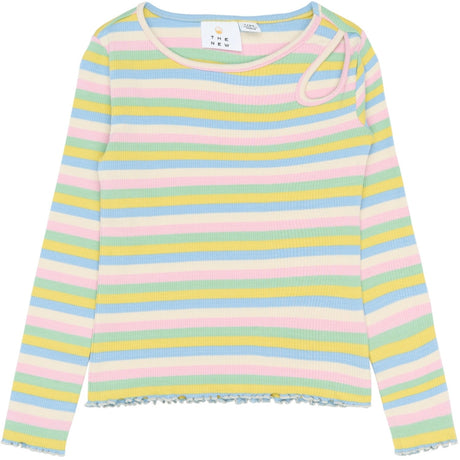 The New Multi Striped Tnstella L_S Rib Tee