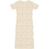 The New Gardenia Aop Tnsummer S_S Long Rib Dress