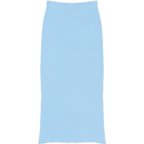 The New Forever Blue Tnrya Long Rib Skirt