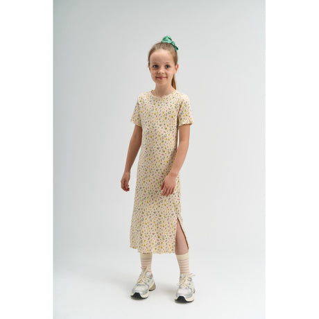 The New Gardenia Aop Tnsummer S_S Long Rib Dress