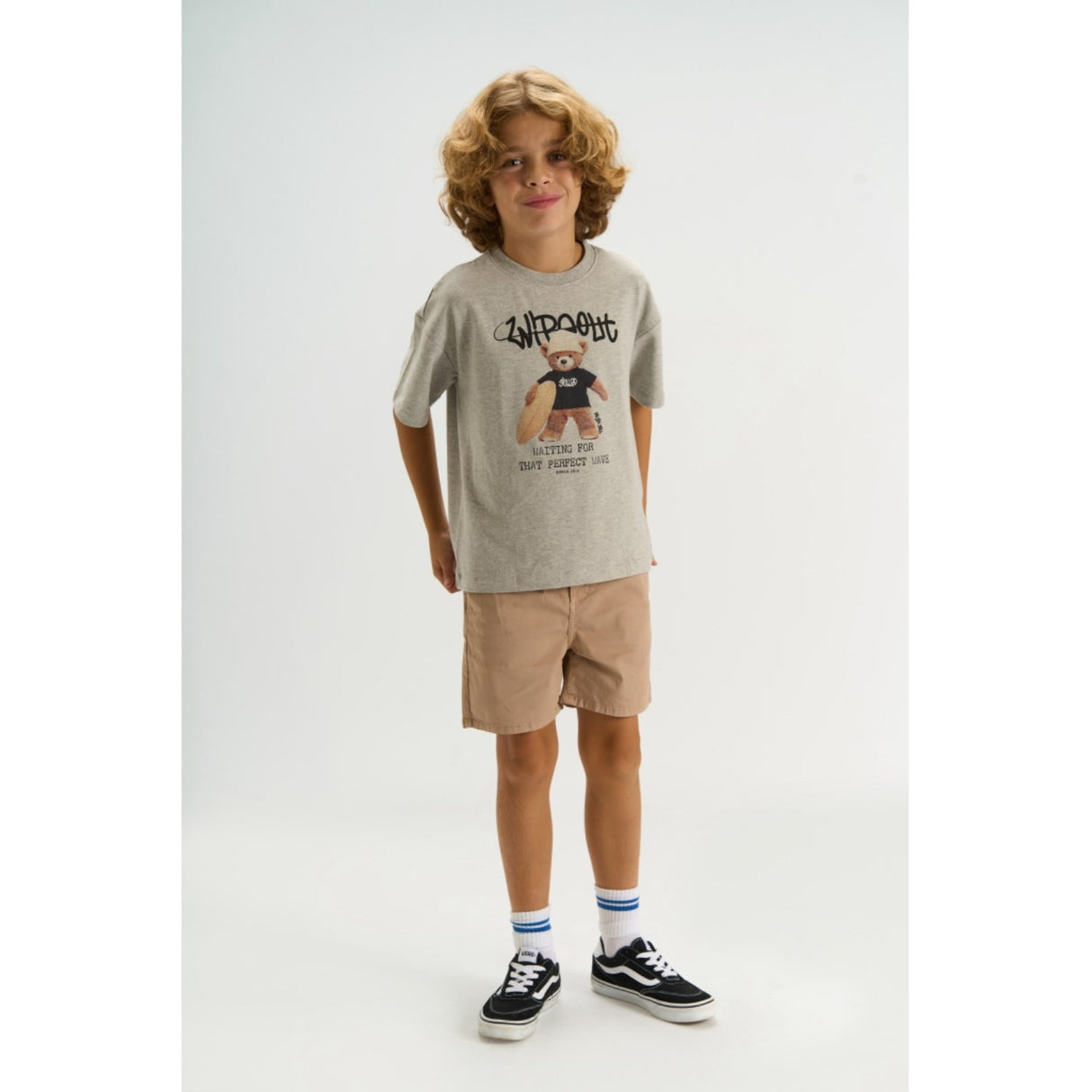 The New Light Grey Melange Tnteddy Os S_S Tee