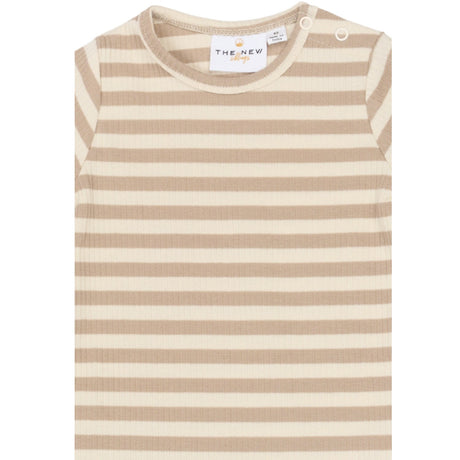 THE NEW Siblings Humus Striped Tnsbfro S_S Rib Jumpsuit