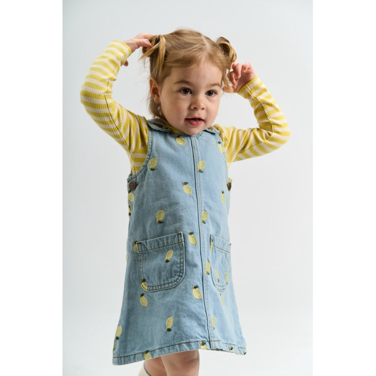 THE NEW Siblings Dusky Citron Striped Tnstfro L_S Rib Tee