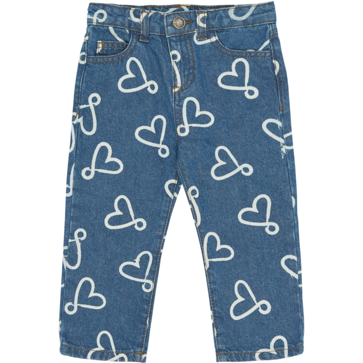 THE NEW Siblings Medium Blue Denim Aop Tnstshea Regular Fit Jeans