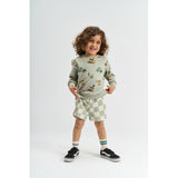 THE NEW Siblings Aqua Gray Aop Tnstsebastian Shorts