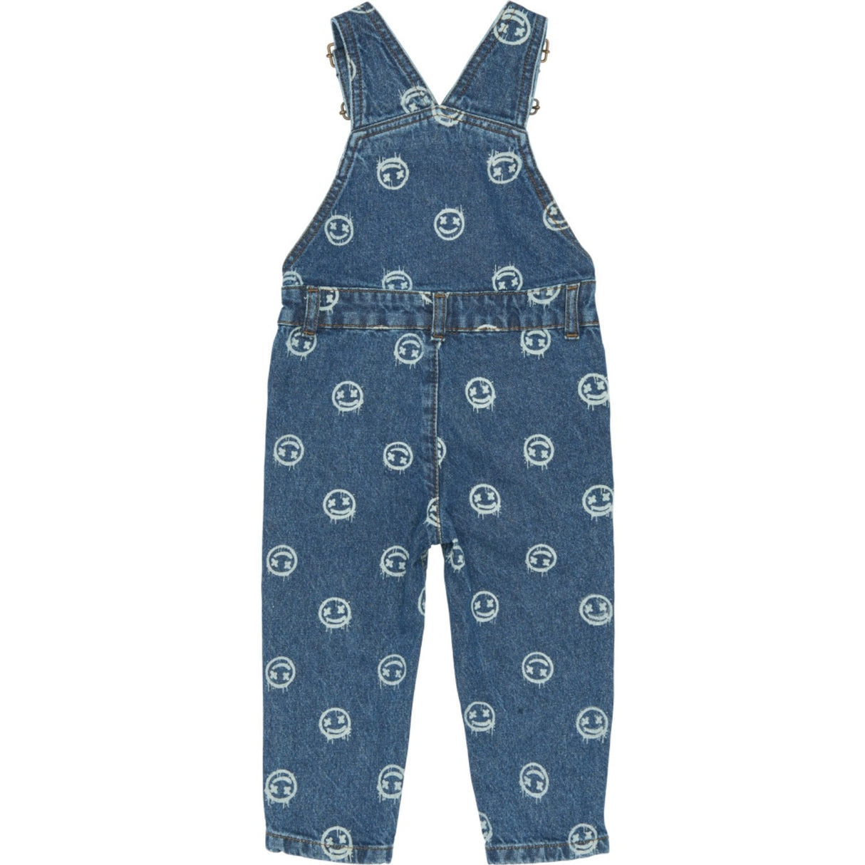 THE NEW Siblings Medium Blue Denim Aop Tnstspero Denim Dungarees