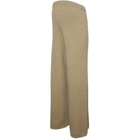Mama;licious Fossil Melange Mlmimmi Wide Knit Pants Hw