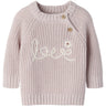 Lil'Atelier Hushed Violet Nbfemlen Emb Ls Knit Lil
