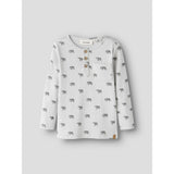 Lil'Atelier Glacier Gray Elephant Nmmlavo Eno Slim Ls Top Lil