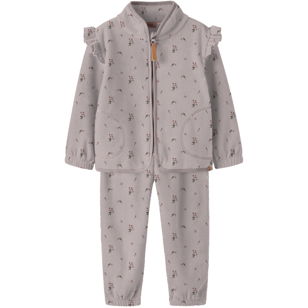 Lil'Atelier Hushed Violet Flowers Nmflaspektra Fleece Set Aop Lil