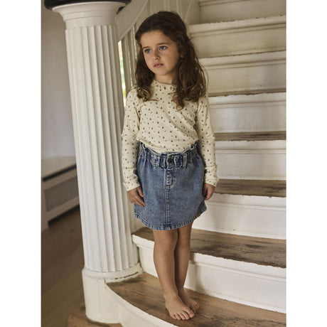 Lil'Atelier Medium Blue Denim Nmfkarole Dnm Skirt 2433-Cj Lil
