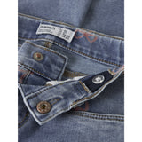 Name It Medium Blue Denim Bow Nmfbella Mom Shaped Jeans 3555-On Noos