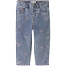 Name It Medium Blue Denim Bow Nmfbella Mom Shaped Jeans 3555-On Noos