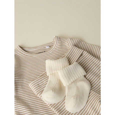 Name It Antique White Sesame Nbnnugat 2P Socks