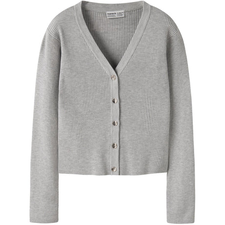 Name It Light Grey Melange Nkflarenlise Xsl Ls Knit Card