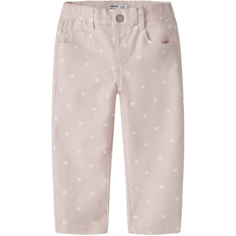Name It Lotus Hearts Nmfbella Mom Twill Aop Pants 3217-Yf