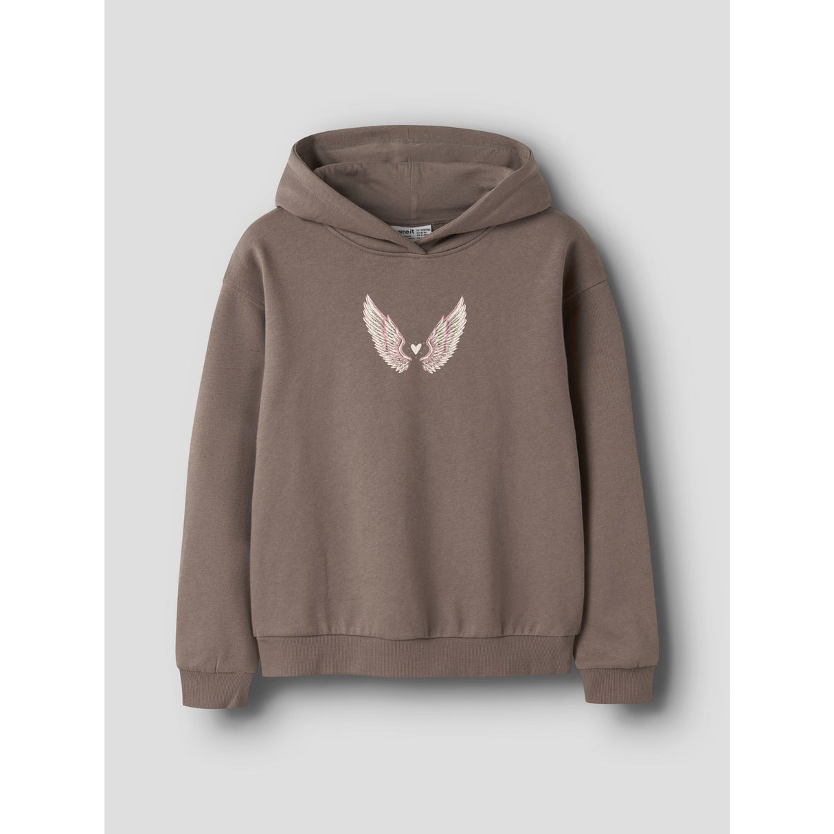 Name It Brown Lentil Nkflotuse Ls Rlx Sweat Wh Bru