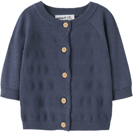 Name It Vintage Indigo Nbmkop Ls Knit Card
