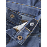 Name It Medium Blue Denim Heart Nbfrose Mom Aop Jeans 4044-On Noos