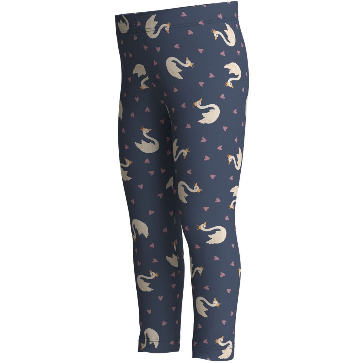 Name It Vintage Indigo Swan Princess Nmfvivian Aop Leggings