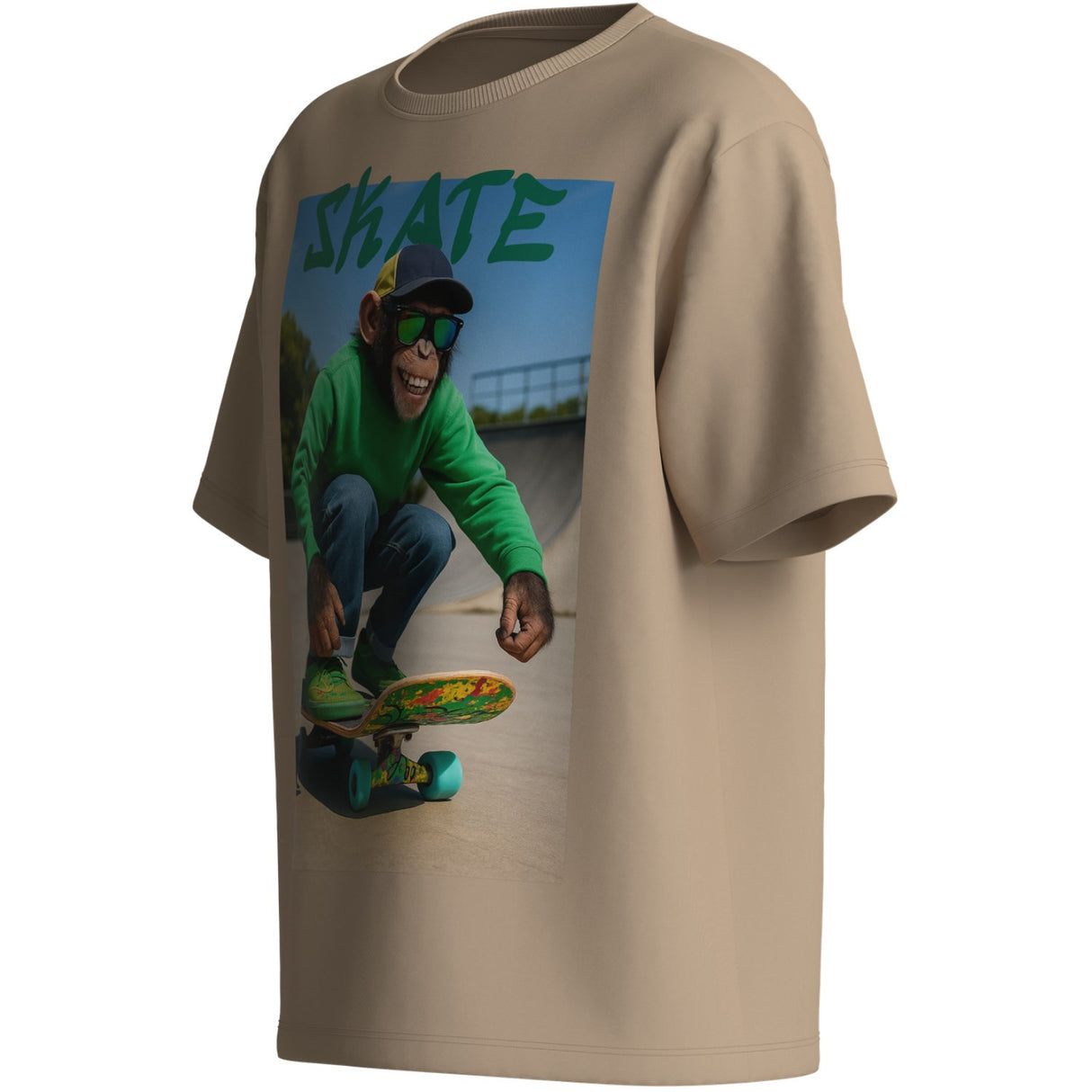 Name It Sesame Monkey Skater Nkmvoto Ss Nreg Top