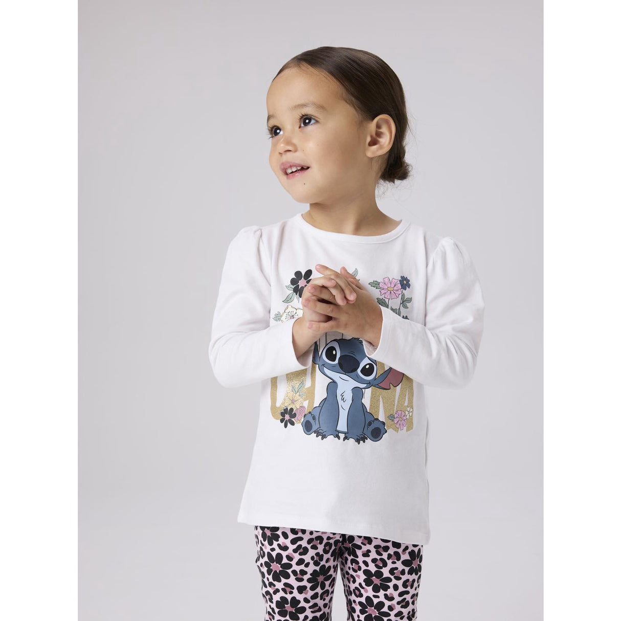 Name It Bright White Nmfjina Stitch Ls Top Box Noos Wdi