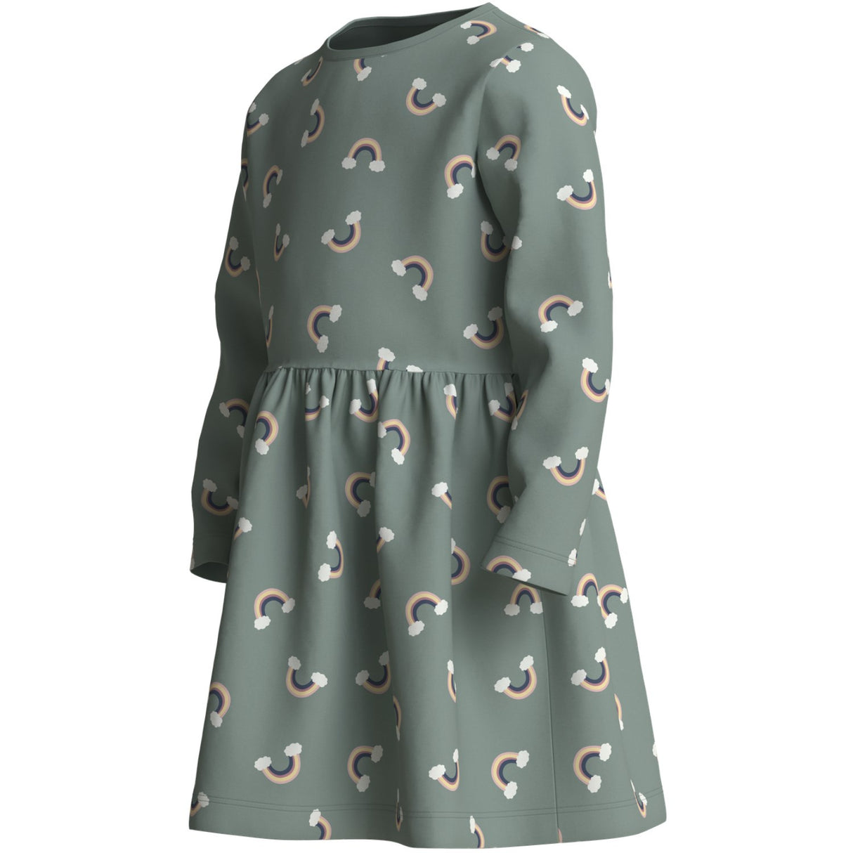 Name It Green Milieu Rainbow Nmfvilisa Ls Dress