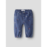 Name It Medium Blue Denim Nature Nbfrose Shaped R Emb Jeans 5321-Yb H