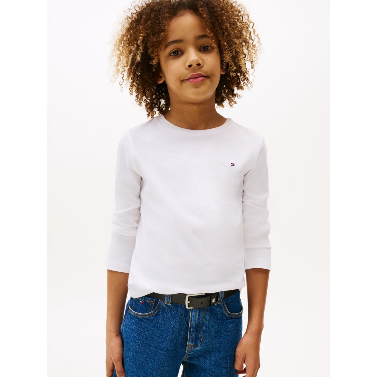 Tommy Hilfiger Boys Basic CN Blouse Bright White